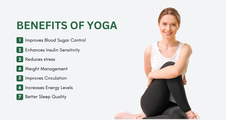 benefits of yoga - Diabetes