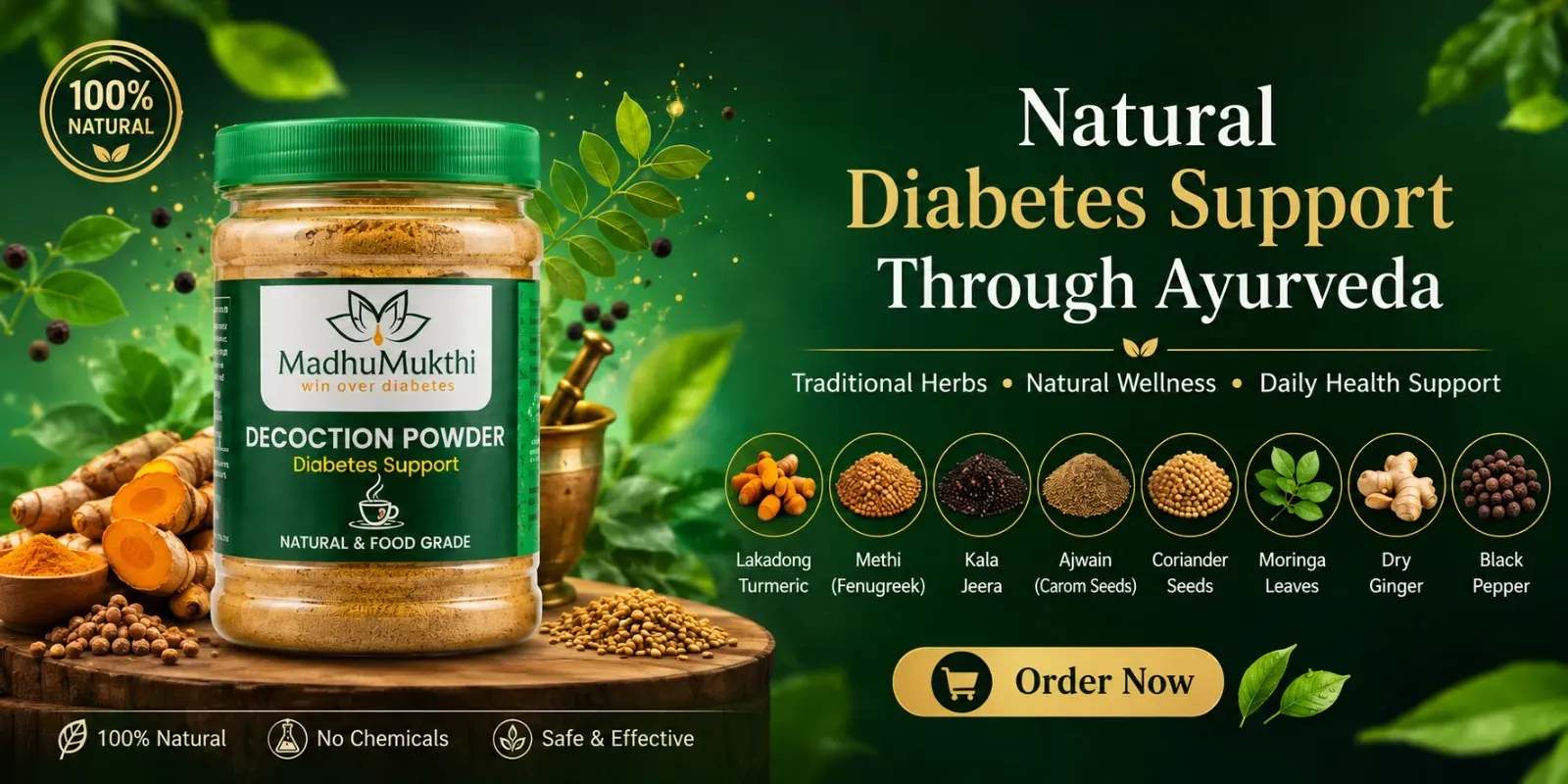 Madhumukthi Herbal Decoction Kadha - Ancient Immunity & Glucose Balance