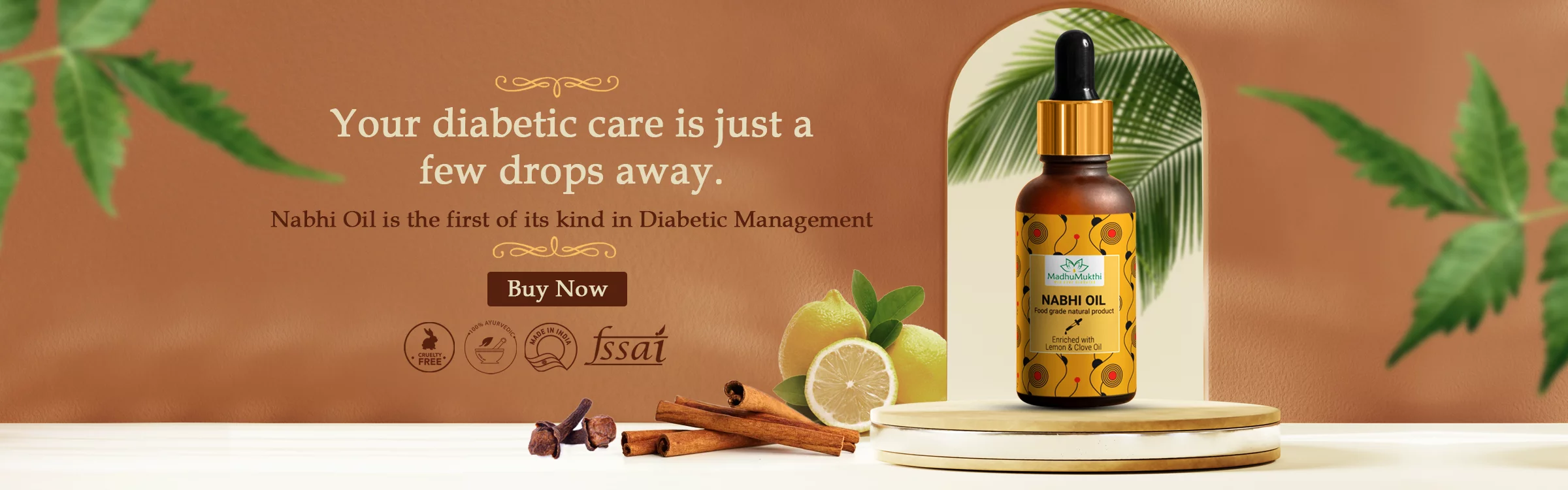 Madhumukthi Nabhi Oil - Traditional Navel Therapy for Vitality